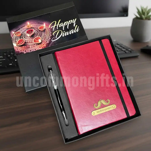 Personalized Diary & Pen Diwali Combo